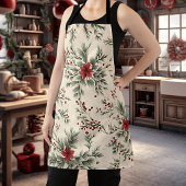 Blumenweihnachtsdesign-Schürze Schürze