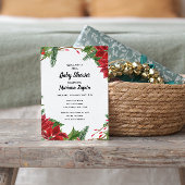 Blumenweihnachtsdusche Einladung