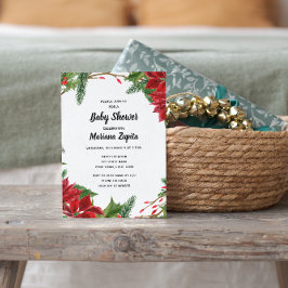 Blumenweihnachtsdusche Einladung