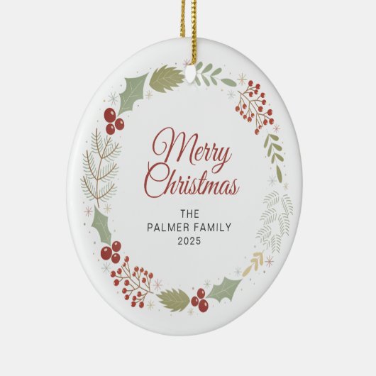 Blumenweihnachtskraut-Foto Keramik Ornament (Rechts)