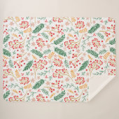 Blumenweihnachtskuchen Sherpadecke (Vorderseite (Horizontal))