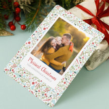 Blumenweihnachtsmuster-Foto