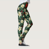 Blumenweihnachtsmuster Leggings (Rechts)