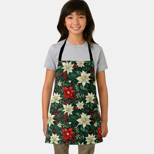 Blumenweihnachtsmuster Schürze (Insitu)