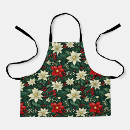 Blumenweihnachtsmuster Schürze