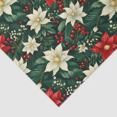 Blumenweihnachtsmuster Seidenpapier (Ausschnitt)