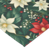 Blumenweihnachtsmuster Tischdecke (Schrägansicht)