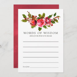 Blumenweihnachtsratgeber für Brautpartys Einladung