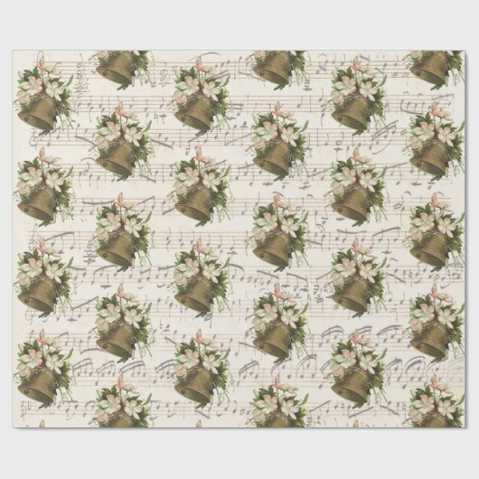 Blumenweihnachtszettel Geschenkpapier (Flach)