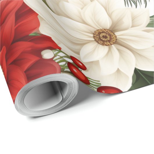 Blumenweihpapier 30Inx30ft Geschenkpapier (Rolleneckpunkt)