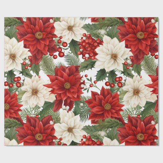 Blumenweihpapier 30Inx30ft Geschenkpapier (Flach)