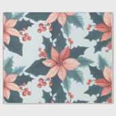 Blumenweihpapier Geschenkpapier (Flach)