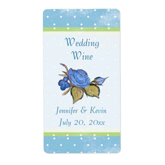 Blumenwein-Etikett (Vorne)