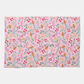 Blumenwein Geschirrtuch (Horizontal)