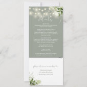 Blumenwein in einer Hochzeit Einladung (Rückseite)