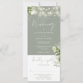 Blumenwein in einer Hochzeit Einladung (Vorderseite)