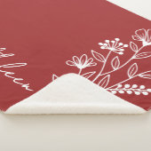 Blumenwein, Rote Blanket, Individuelle Name Gesche Sherpadecke (3/4)