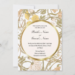 Blumenweine Einladung zur Hochzeit