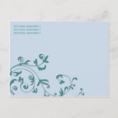 Blumenweine Save the Date Postkarte (Rückseite)
