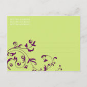 Blumenweine Save the Date Postkarte (Rückseite)