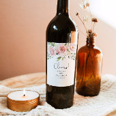 Blumenweinetikett Weinetikett