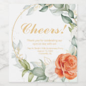 Blumenweinmarken Weinetikett (Einzelnes Label)