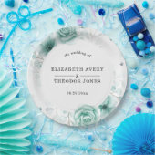 Blumenweise Personalisierte Grüntöne Hochzeit von Pappteller (Party)