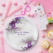 Blumenweißbuch Hochzeitslehre Teller (Party)