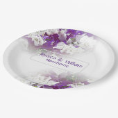 Blumenweißbuch Hochzeitslehre Teller (Schrägansicht)