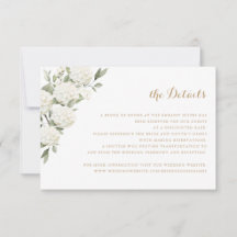 Blumenweiße Hydrangea Grüne Hochzeitsdetails