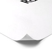 Blumenweiße Lila Hochzeitsempfehlung Begrüßungszei Poster (Ecke)