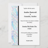 BLUMENWEISSE ROSE EINLADUNG (Vorderseite)