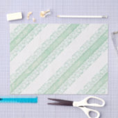 Blumenweiße Spitzen Grünes Hochzeitsgeschenk Seidenpapier (Handwerk)