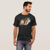Blumenwelpen Labrador T-Shirt (Vorne ganz)