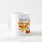 Blumenwelt der coolsten Babcia Kaffeetasse (Vorderseite Links)