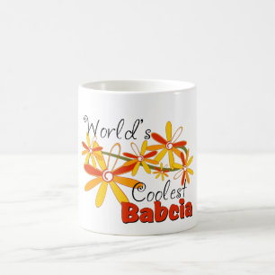 Blumenwelt der coolsten Babcia Kaffeetasse