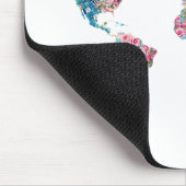 Blumenweltkarte Mousepad (Ecke)