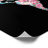Blumenweltkarte Poster (Ecke)