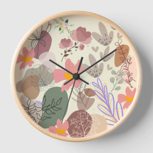 Blumenwende Uhr