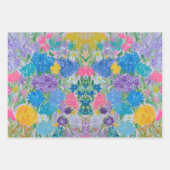 Blumenwerbepapier Geschenkpapier Set (Vorderseite 3)