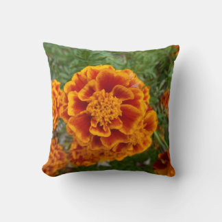 Blumenwerf-Kissen mit Ringelblumenbild Kissen