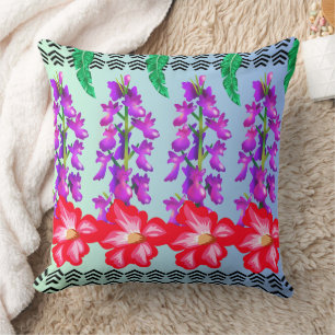 Blumenwerfer Kissen, Vintage Blume Kissen. Kissen