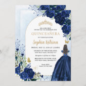 Blumenwerfprinzessin Birthday Quinceanera Einladung (Vorne/Hinten)