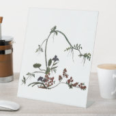 Blumenwerk japanische Blume Sockelschild (In Situ)