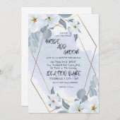 Blumenwetterhochzeit Einladung (Vorne/Hinten)