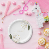 Blumenwetterhochzeit Pappteller (Party)