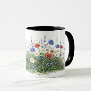Blumenwiese Botanischer Garten Blumen Tasse