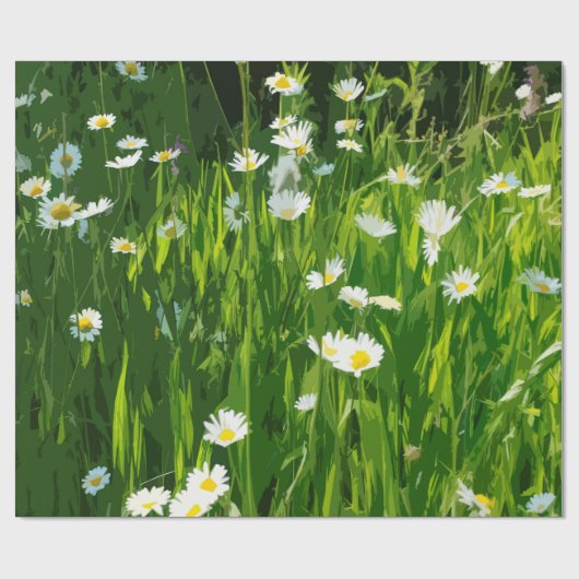 Blumenwiese Geschenkpapier (Flach)