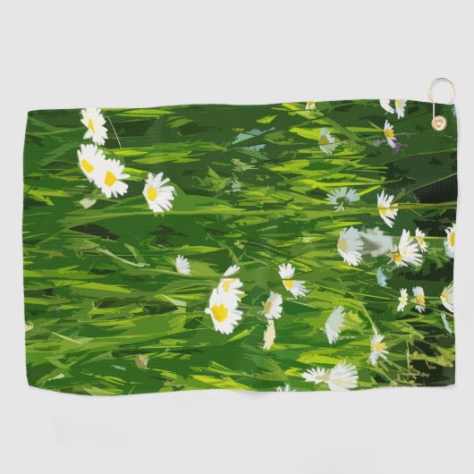 Blumenwiese Golfhandtuch (Horizontal)