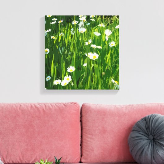 Blumenwiese Leinwanddruck (Insitu (Wohnzimmer))